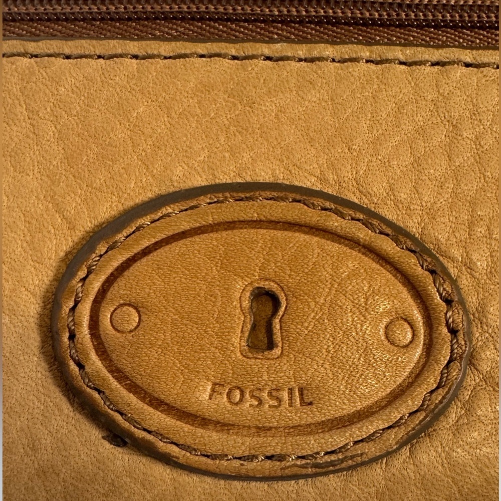 Fossil Wallet Leather Women Tate Clutch Light Tan - Picture 5 of 10